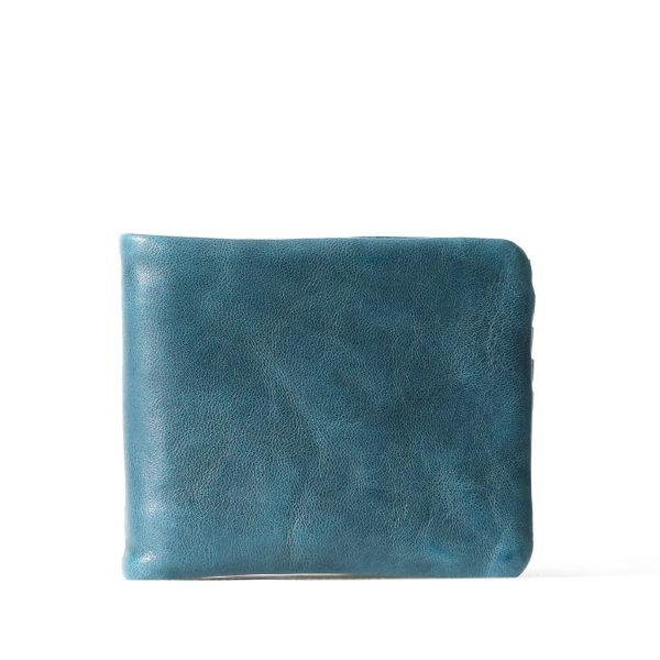 財布の正面（ブルー）