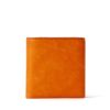 二つ折財布の正面（オレンジ）